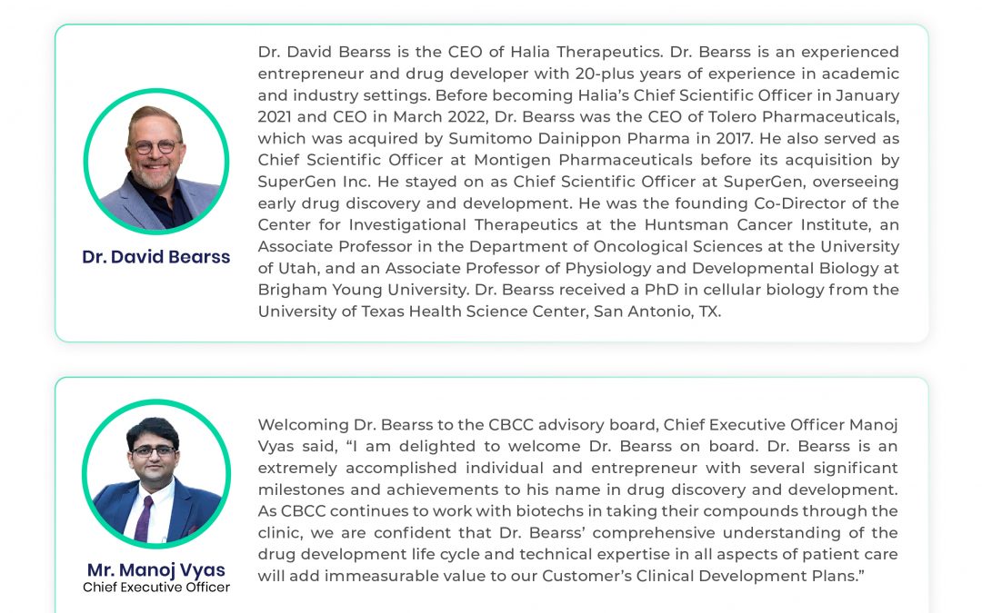 We welcome Dr David Bearss to our strategic advisory board